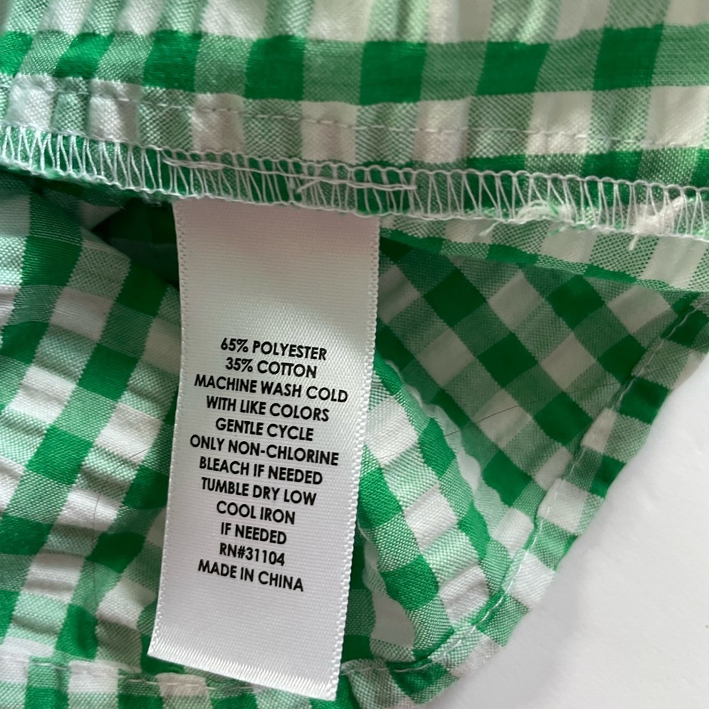 crown & ivy Green and White Gingham Mini Dress - Picture 5 of 5